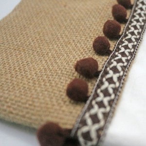 Eco-friendly Linen Cotton Bag Cosmetic Pouch Travel Stand Up Pouch Private Label Makeup Bag