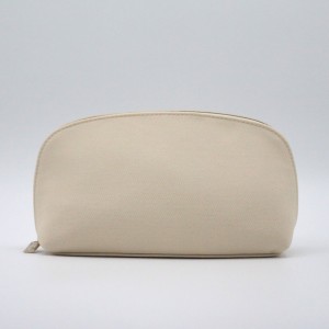 RPET canvas Bag Custom Makeup Travel Toiletry  Eco-friendly  Natural Cosmetic Bags For Women and Men