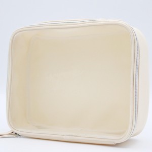 RPET canvas Cosmetic Bag Factory Make up Bag Cosmetic Printed with Zipper