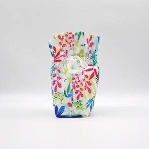Colorful Polyester Makeup Bag String Closure Durable Cosmetic Bag