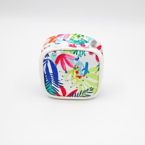 Colorful Polyester Bag Handle Zipper Closure Durable Cosmetic Bag For Unisex