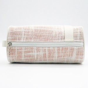 linen Casual Durable Makeup Bag Handle Cosmetic Travel and Daily Tote For Unisex