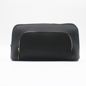 Custom Make up Bag PU Cosmetic Zip Makeup Pouch with logo