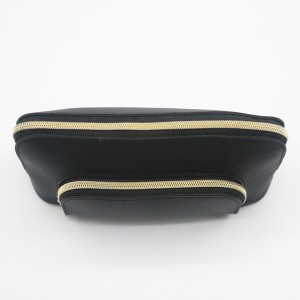 Custom Make up Bag PU Cosmetic Zip Makeup Pouch with logo