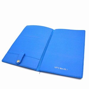 PU Travel passport holder with airplane ticket with zipper