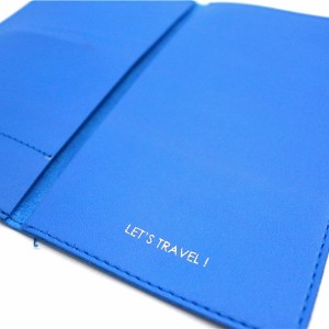 PU Travel passport holder with airplane ticket with zipper