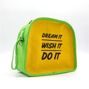 Recycled Cotton Bag for cosmetics shopping functional Cute for Women