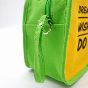 Recycled Cotton Bag for cosmetics shopping functional Cute for Women