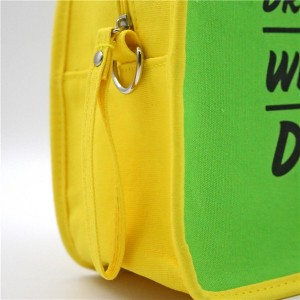 Recycled Cotton Bag for cosmetics shopping functional Cute for Women