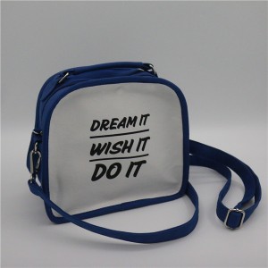 Recycled Cotton Bag for cosmetics shopping functional Cute for Women