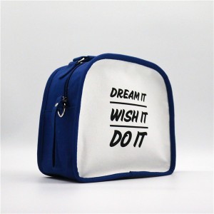 Recycled Cotton Bag for cosmetics shopping functional Cute for Women