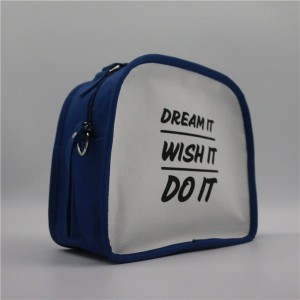 Recycled Cotton Bag for cosmetics shopping functional Cute for Women