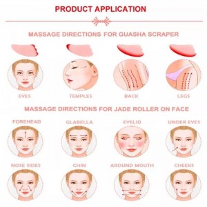 Best Price Mini Noiseless Handheld Massage Set Natural Purple Quartz Anti Aging Massager Set