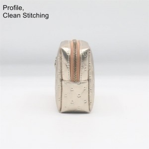 Exquisite Coin Purse Stylish Diamonds Pattern Water-based PU Makeup Pouch Waterproof PU Unisex Cosmetic Pouch