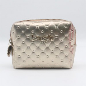 Exquisite Coin Purse Stylish Diamonds Pattern Water-based PU Makeup Pouch Waterproof PU Unisex Cosmetic Pouch
