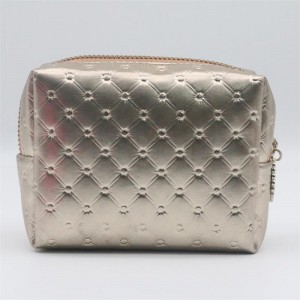 Exquisite Coin Purse Stylish Diamonds Pattern Water-based PU Makeup Pouch Waterproof PU Unisex Cosmetic Pouch