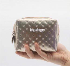 Exquisite Coin Purse Stylish Diamonds Pattern Water-based PU Makeup Pouch Waterproof PU Unisex Cosmetic Pouch