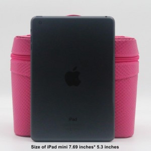 2022 Distinctive Innuendo Pink Makeup Bag Alligator Pattern Water-based PU Cosmetic Bag