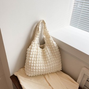 Fashion Ins Style Padded Polyester Shopping Tote Bag